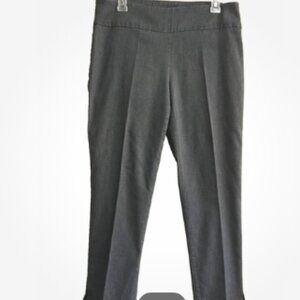 Christopher Banks Women Sz 12 Short Pants Pull on Elastic Waist gray herringbone